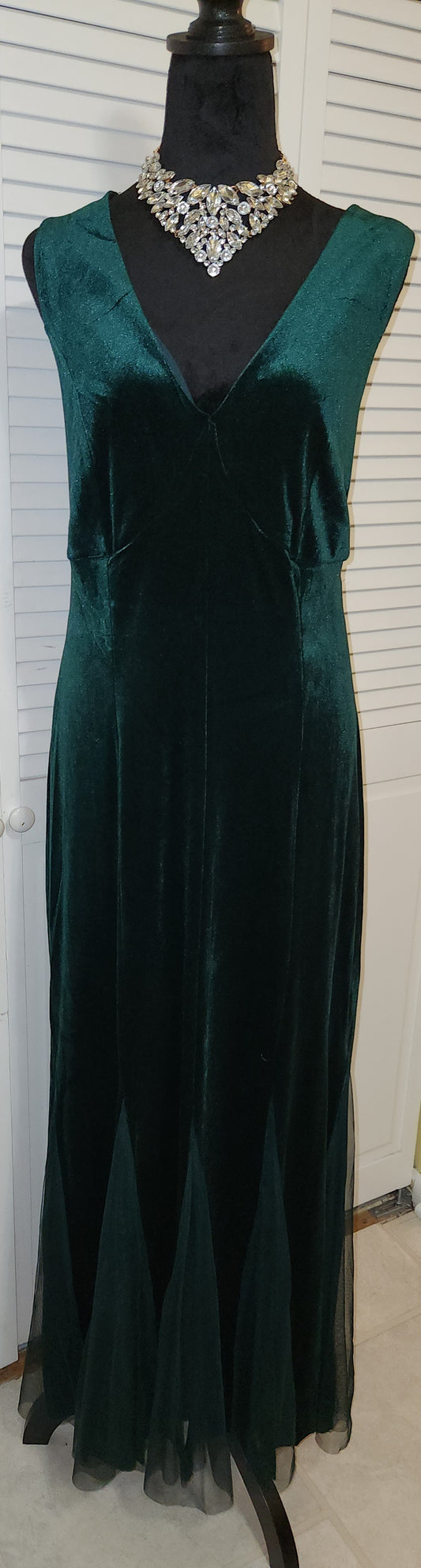 Hunter Green Velour Dress