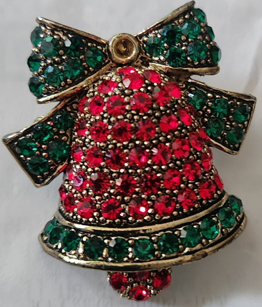 Christmas Bell Brooch