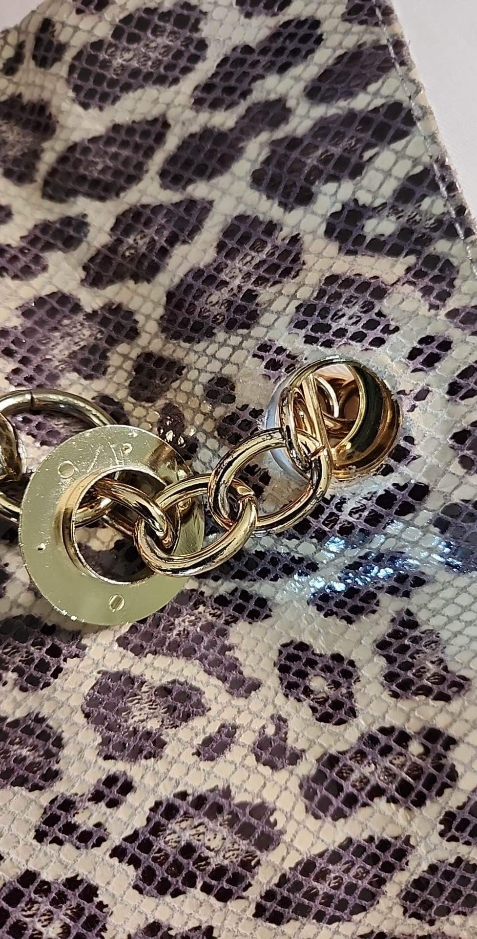 Animal Print Leather Tote